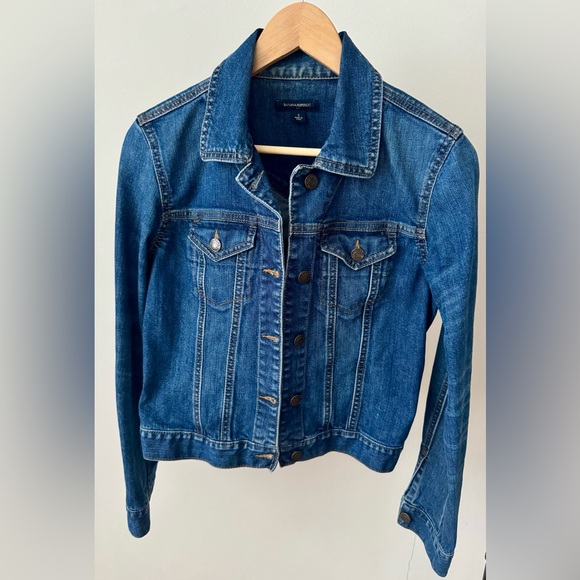 Banana Repulblic Boxy fit denim dark blue jacket, size S - Picture 1 of 8